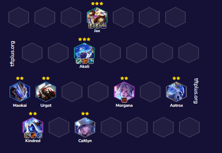 Đội hình Akali N.O.V.A. Reroll Flex TFT mùa 17