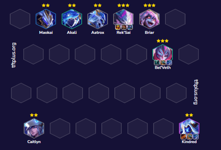 Đội hình Bel'Veth Tộc Thượng Cổ N.O.V.A. Reroll TFT mùa 17