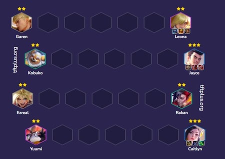 Đội hình Caitlyn Jayce Học Viện Reroll - TFT mùa 15
