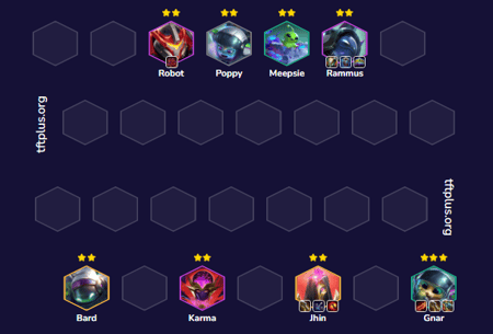 Đội hình Gnar Tinh Linh Chuông Viễn Chinh Reroll TFT mùa 17
