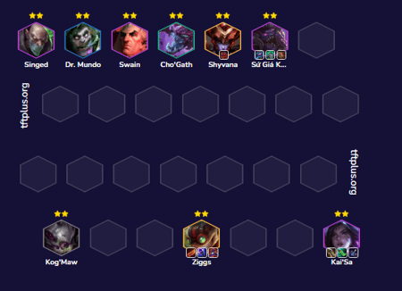 Đội hình Kai'Sa Hư Không Zaun Flex TFT mùa 16