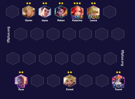 Đội hình Katarina Học Viện Reroll TFT mùa 15