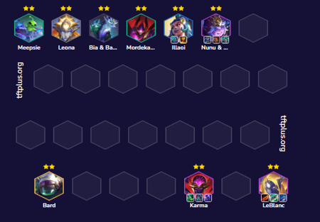 Đội hình LeBlanc Karma Tiên Phong TFT mùa 17