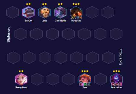 Đội hình Zoe Malzahar Reroll Flex TFT mùa 16