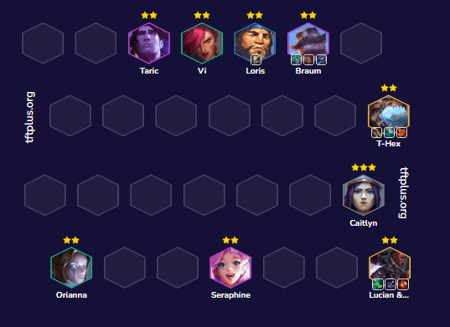 Đội hình Piltover T-Hex Reroll TFT mùa 16