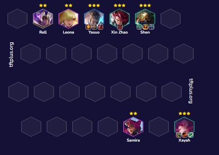 Đội hình Xayah Can Trường Thánh Ra Vẻ TFT mùa 15