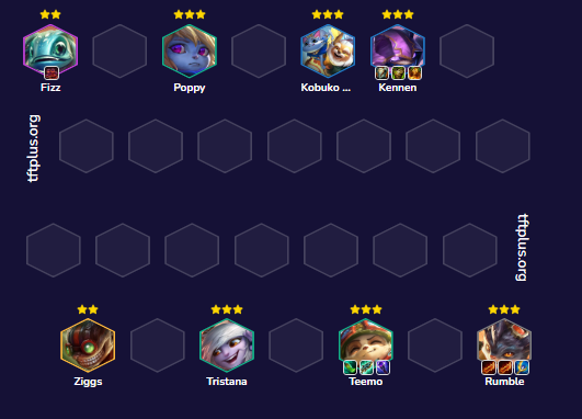 Đội hình Rumble Pháo Kích Tầm Xa