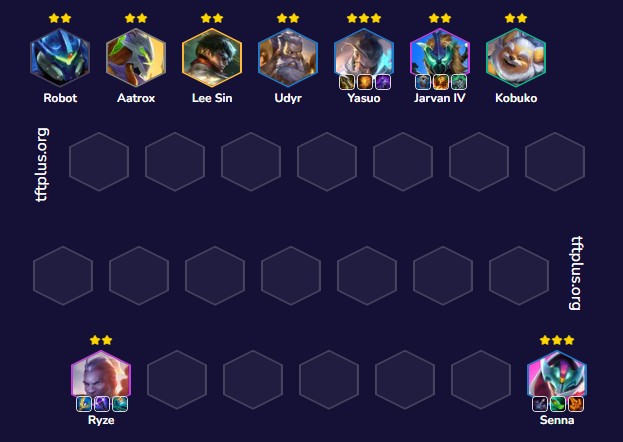 Đội hình Sensei Đao Phủ Senna Ryze