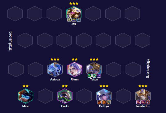 Đội hình Twisted Fate Caitlyn Định Mệnh Chiêm Tinh