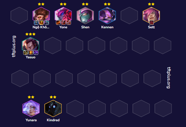 Đội hình Yasuo Yone Ionia