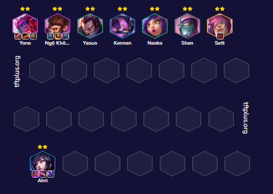 Đội hình Yone Đồ Tể Ionia