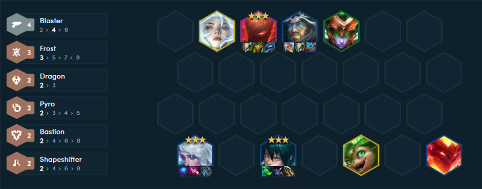 Hwei + Ezreal Blaster team comp