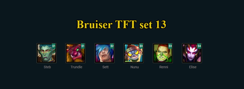 Bruiser TFT set 13: Build team comps