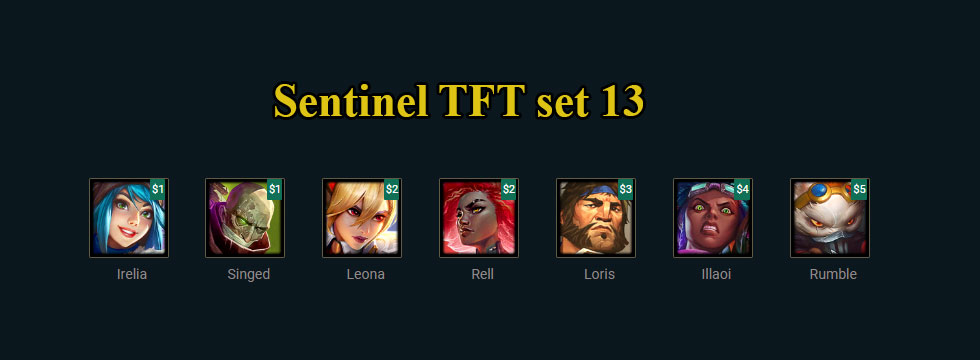 Sentinel TFT set 13: Build team comps