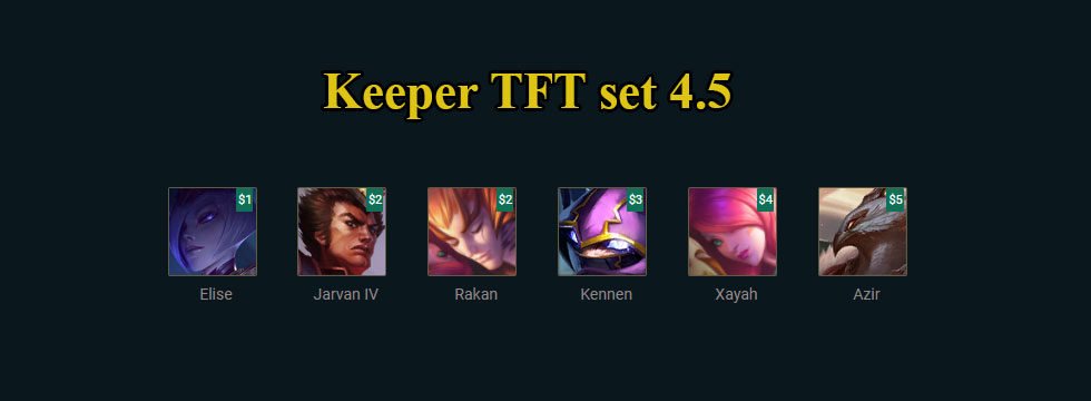 Keeper TFT set 4.5: Build team comps